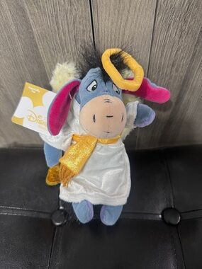Disney's Winnie The Pooh Eeyore Choir Angel 8" Beanie Plush Toy With Tag